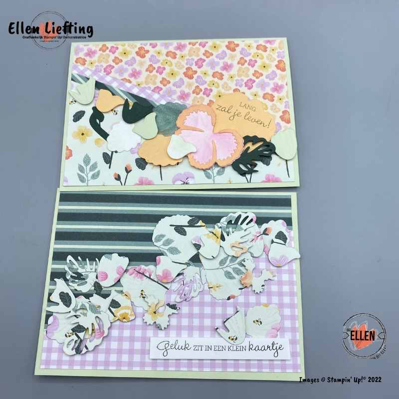 projectTulp violen met een schuine basis van Ellen Liefting