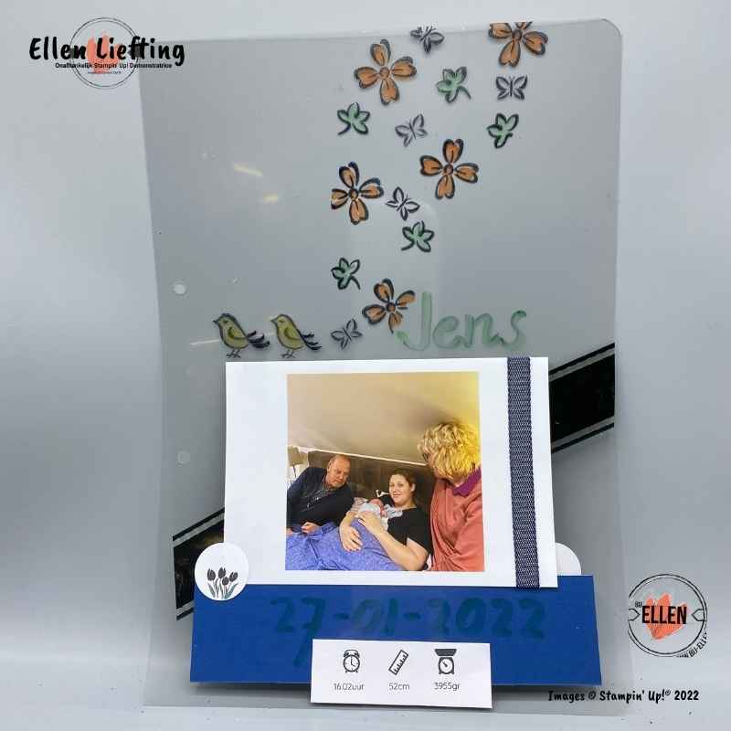scrapbook pagina op sheet door ellen liefting