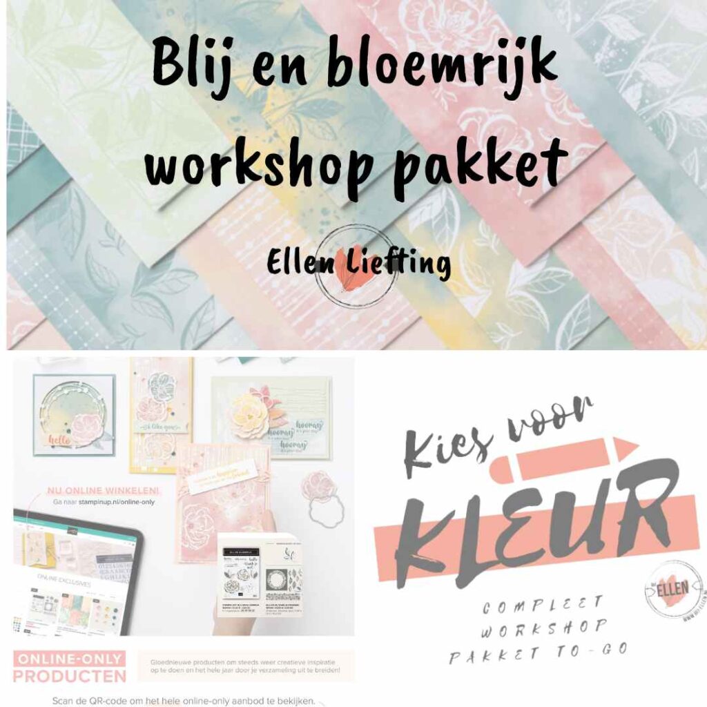 Kies voor kleur blij en bloemrijk workshop pakket van ellenliefting