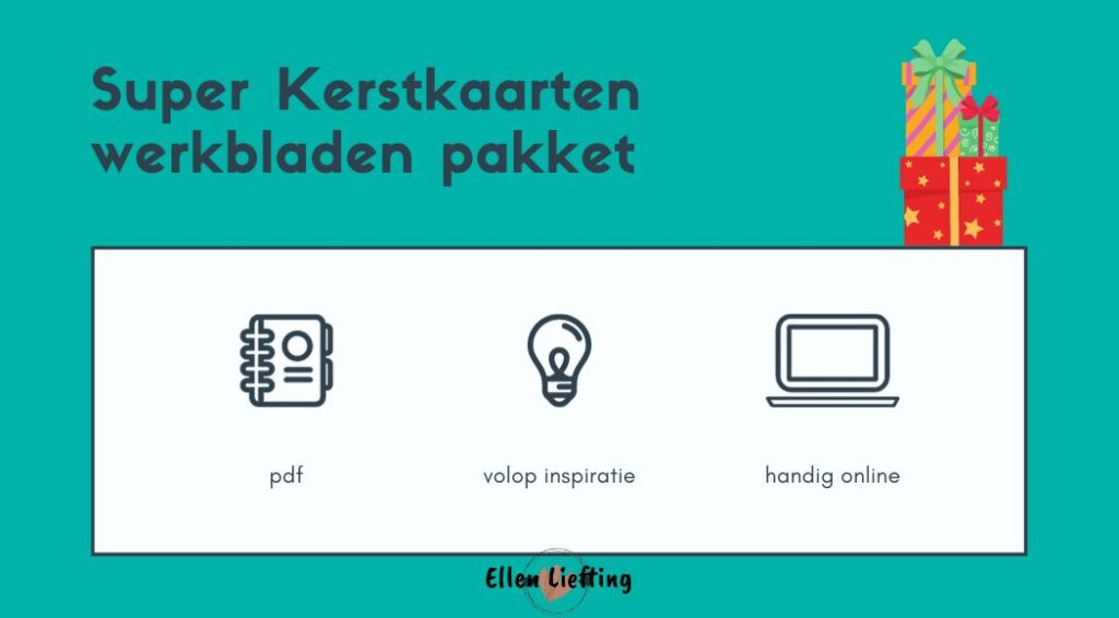 Super Kerstkaarten werkbladen pakket