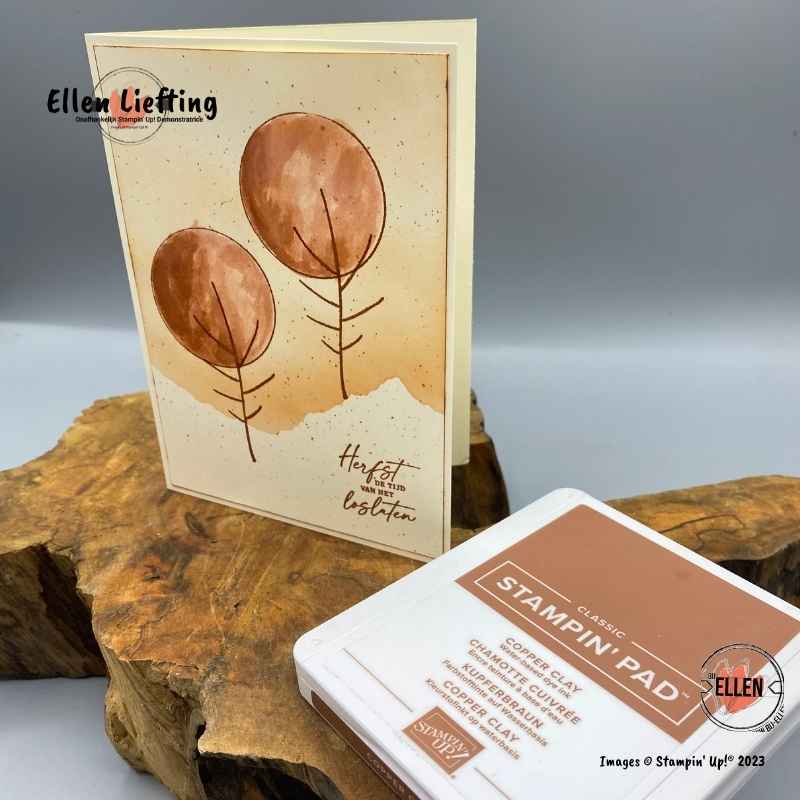 Waar ben jij trots op? 12 herfstakaart copper clay ellenliefting