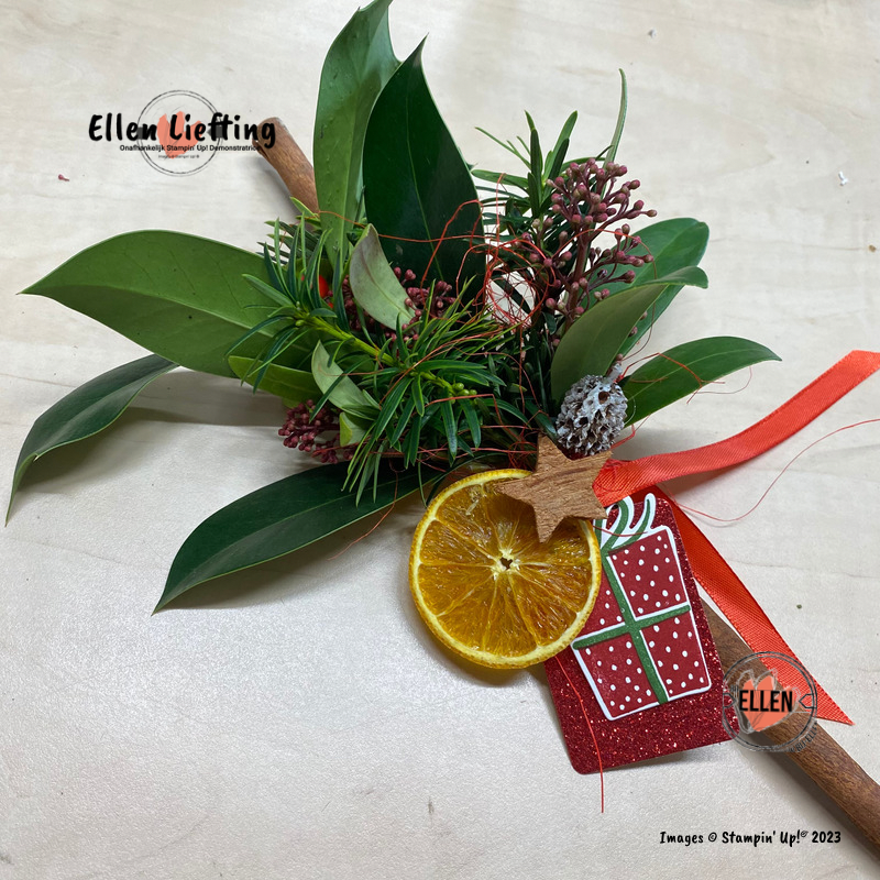 kaneelstokje decoratie van Ellen Liefting